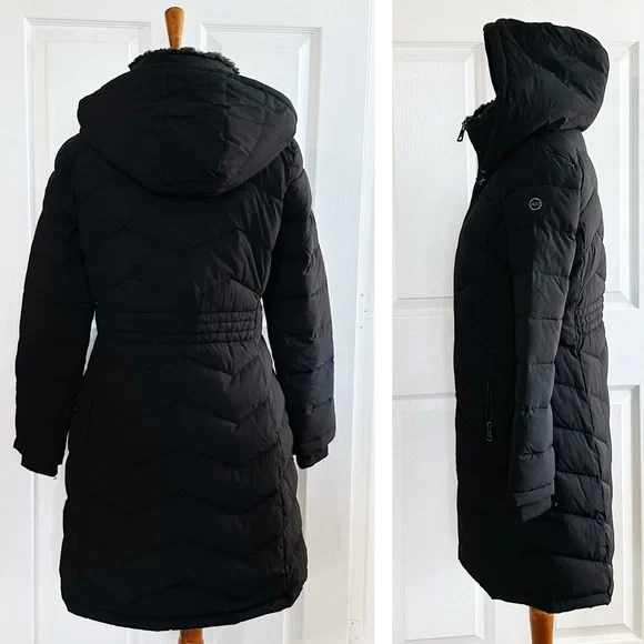 Andrew Marc Women's Hooded Puffer Coat - Picture 2 of 4